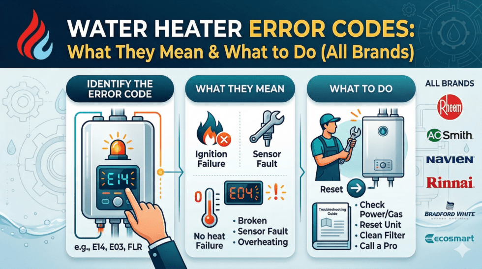 Water Heater Error Codes - All Brands - Fast Water Heater