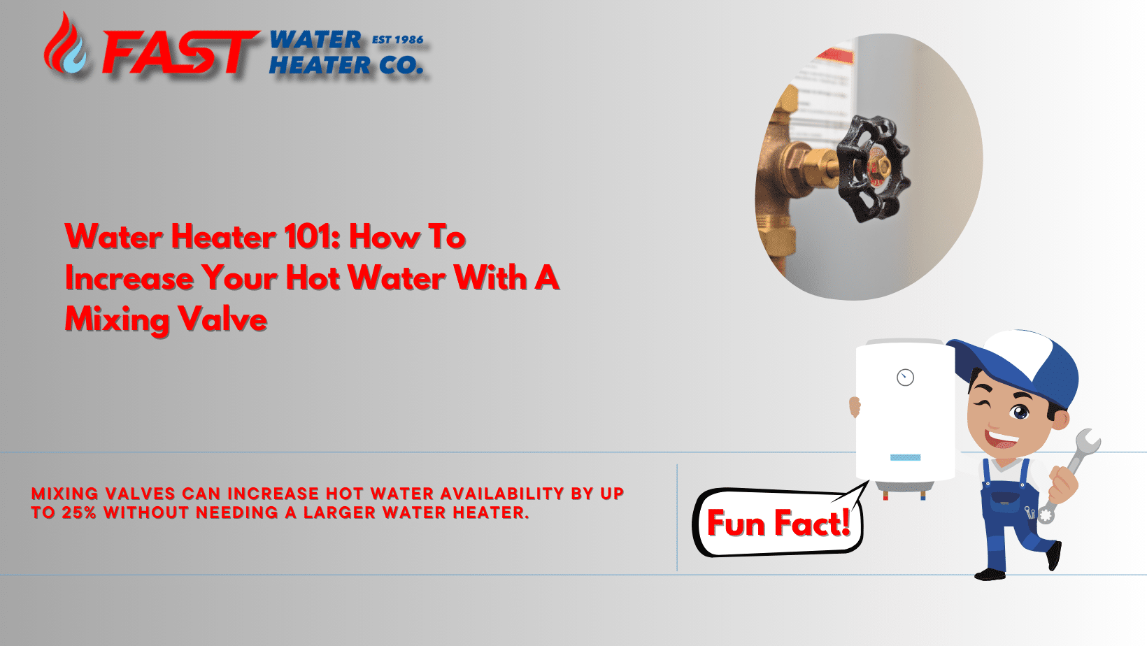 How To Increase Your Hot Water With A Mixing Valve