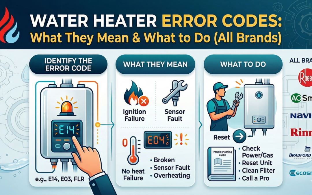 Water Heater Error Codes: What They Mean & What to Do (All Brands)