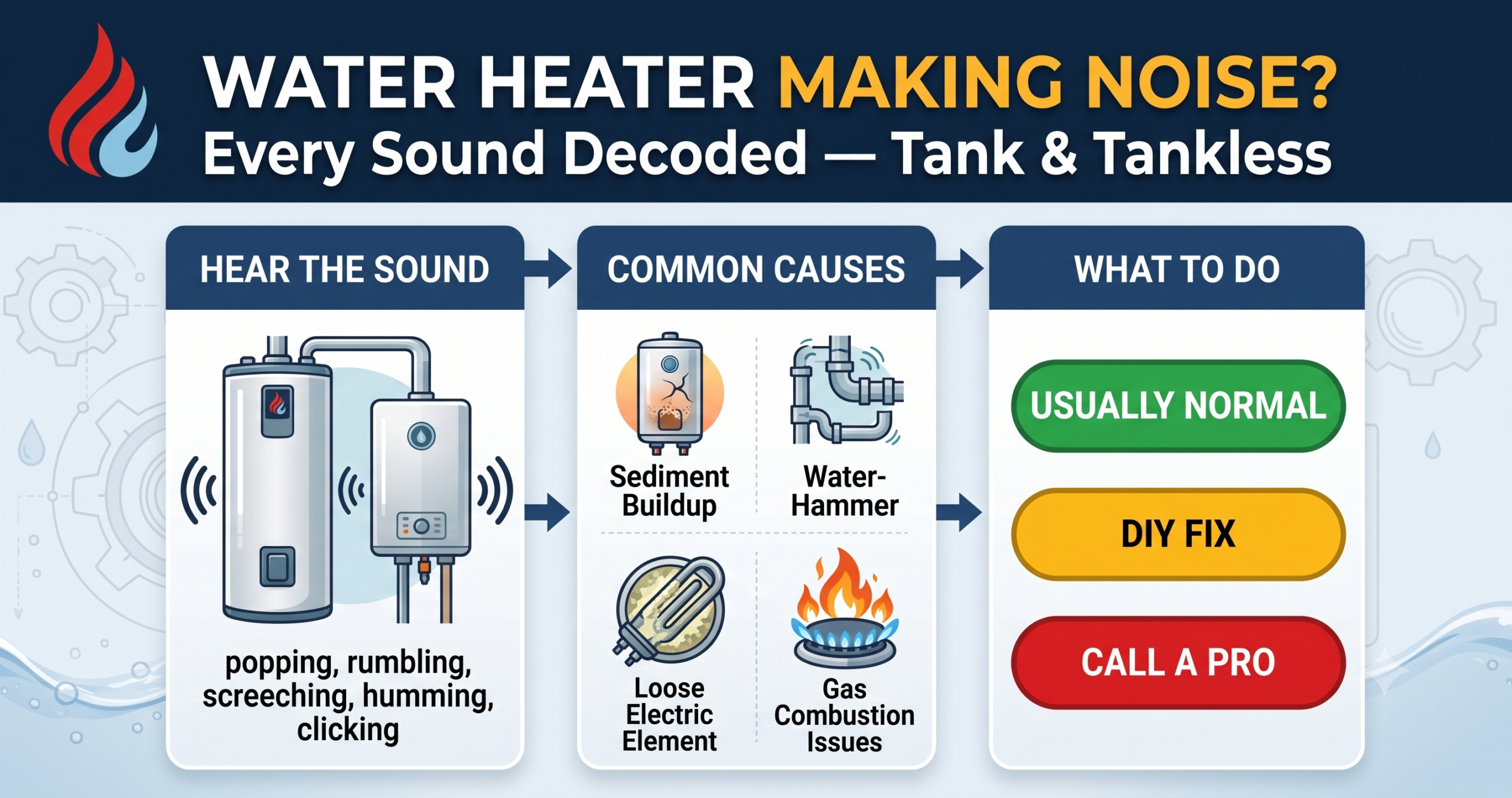 Water Heater Making Noise? Every Sound Decoded (Tank & Tankless)