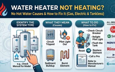 Water Heater Not Heating? No Hot Water Causes & How to Fix It (Gas, Electric & Tankless)